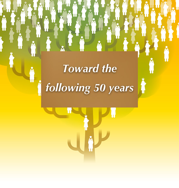 Toward the following 50 years